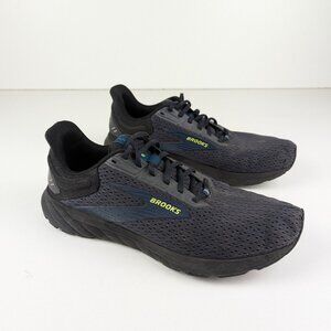 Brooks Anthem 6 Running Shoes Mens Size 10.5 Black Blue Mesh Walking Sneakers